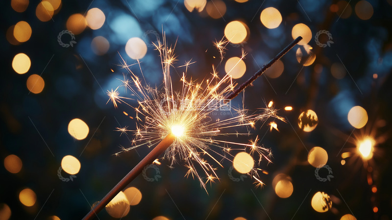 高清大图下载【趣麦麦图】新年 烟花棒