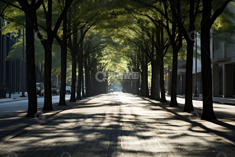 高清大图下载【趣麦麦图】校园里的大道