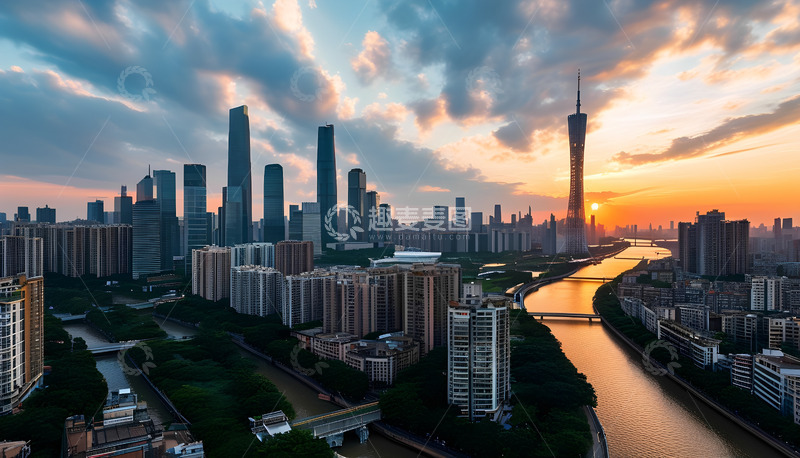 高清大图下载【趣麦麦图】美丽的广州塔