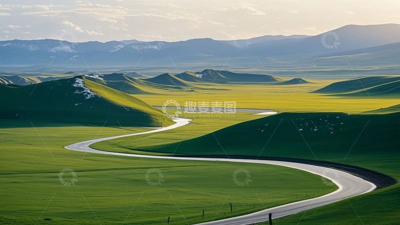 高清大图下载【趣麦麦图】弯弯曲曲的小路