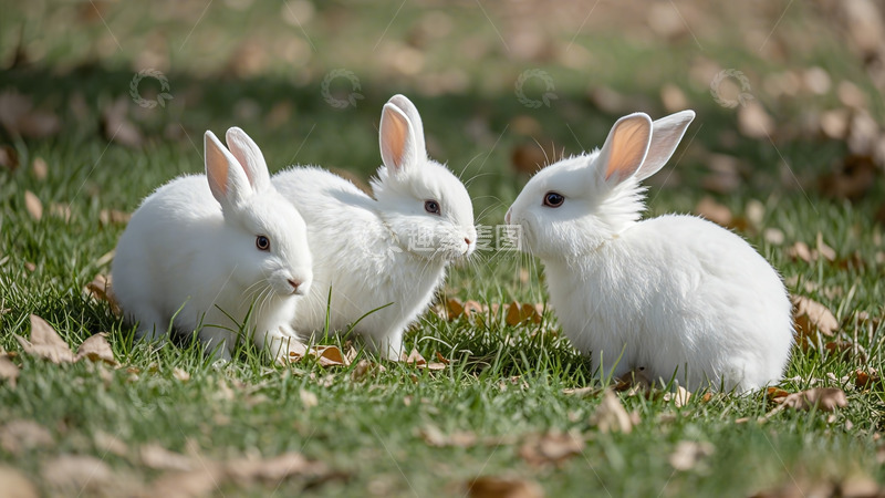 高清大图下载【趣麦麦图】可爱的小白兔