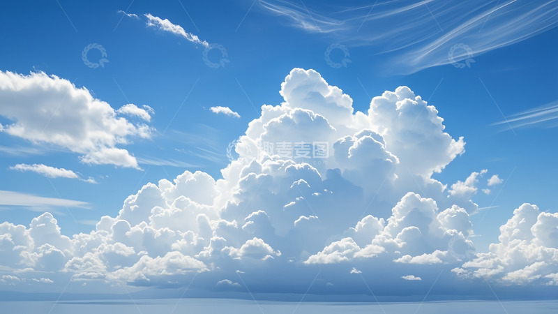 高清大图下载【趣麦麦图】白白的大云朵