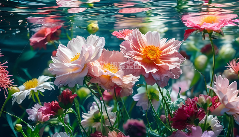 高清大图下载【趣麦麦图】五颜六色的小花儿