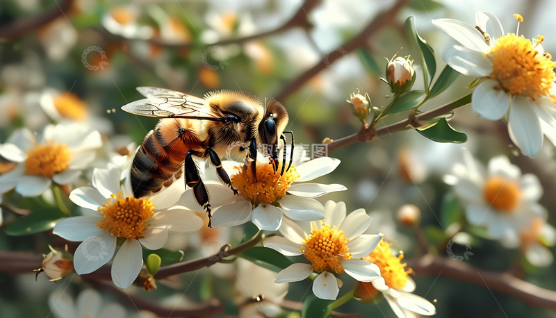 一只可爱的小蜜蜂