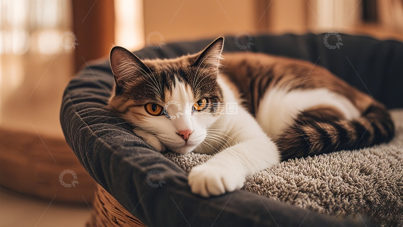 高清大图下载【趣麦麦图】好可爱的小猫