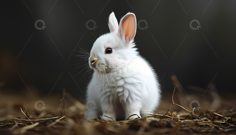 高清大图下载【趣麦麦图】兔子可爱白兔