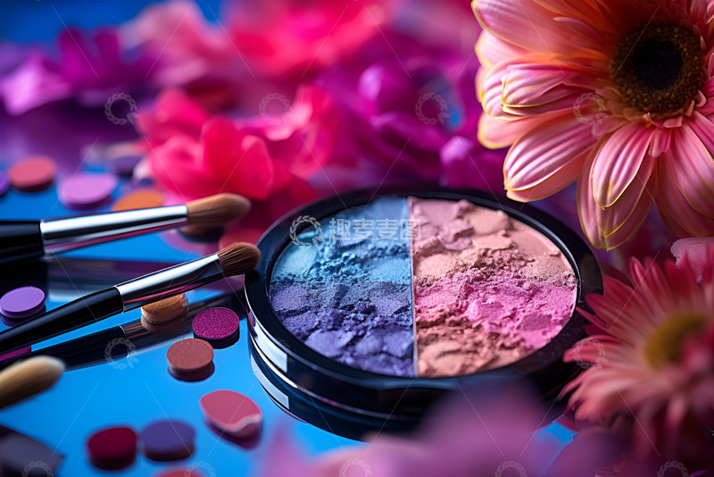 高清大图下载【趣麦麦图】眼影化妆刷特写