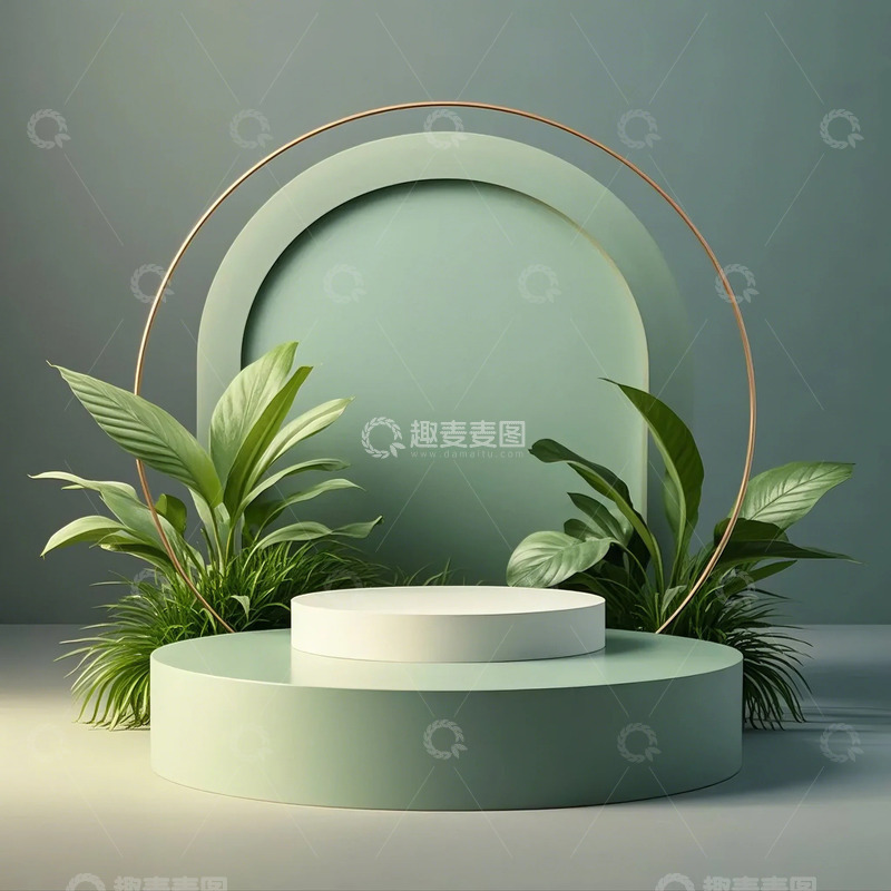 高清大图下载【趣麦麦图】简约风产品展示台