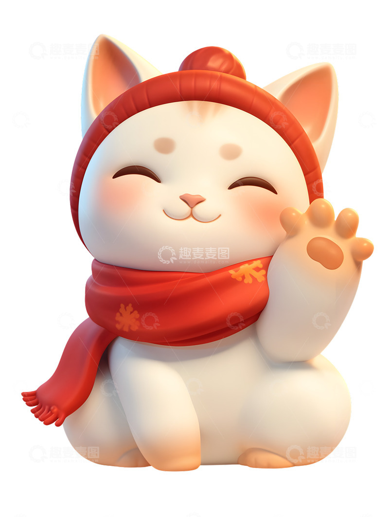 高清大图下载【趣麦麦图】过冬的猫咪小猫