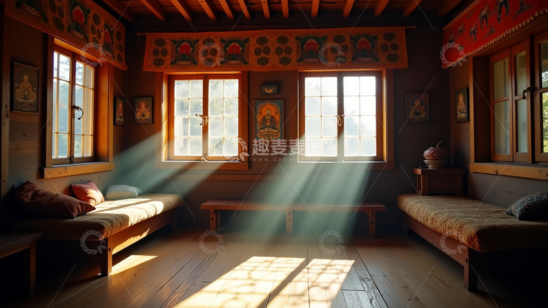 高清大图下载【趣麦麦图】窗户阳光沙发