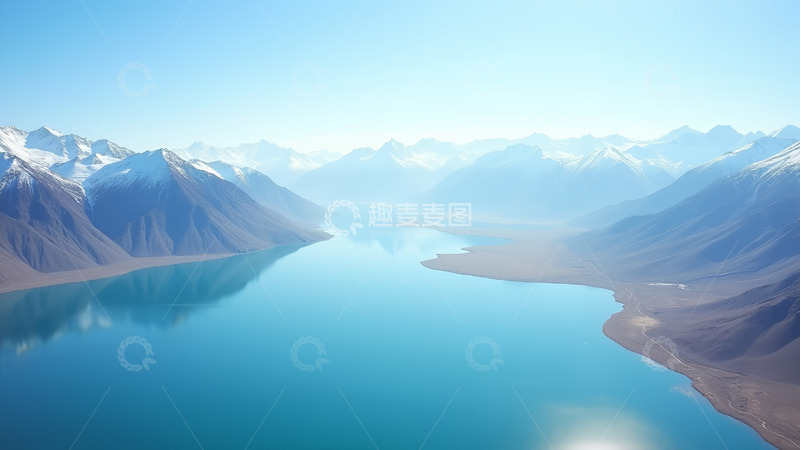 高清大图下载【趣麦麦图】雪山大山阳光
