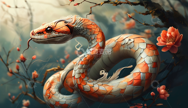 高清大图下载【趣麦麦图】粉色的大蛇花