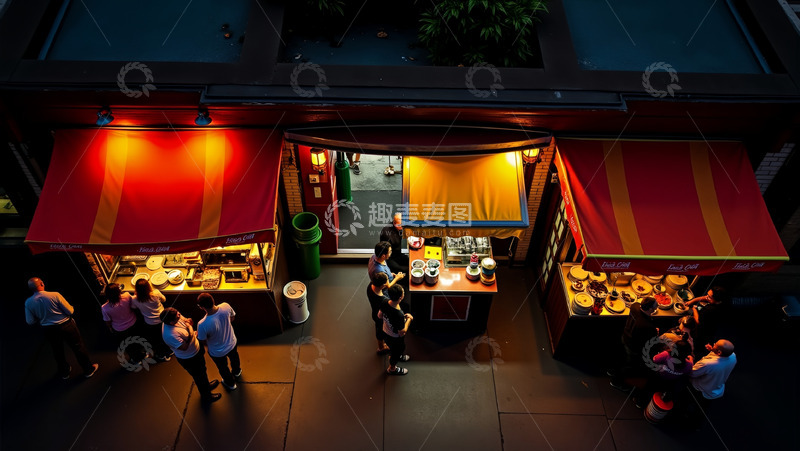 高清大图下载【趣麦麦图】热闹的水果摊