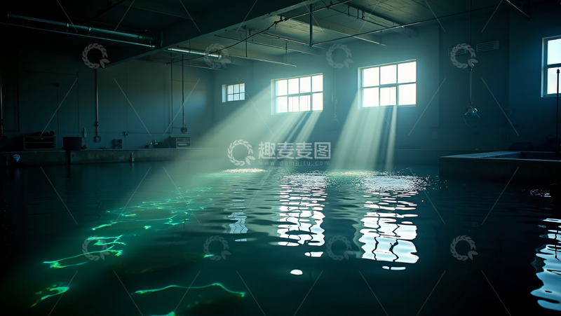 高清大图下载【趣麦麦图】阳光照在泳池