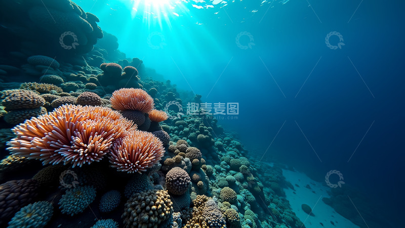 高清大图下载【趣麦麦图】海底漂亮珊瑚