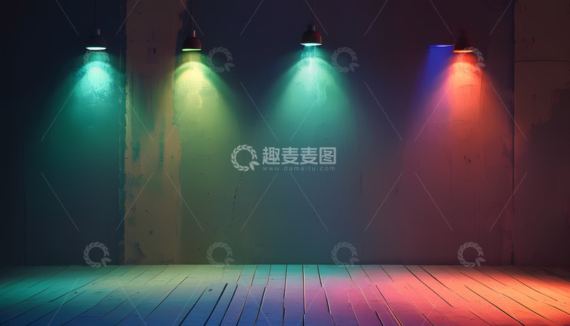 高清大图下载【趣麦麦图】五彩灯光舞台