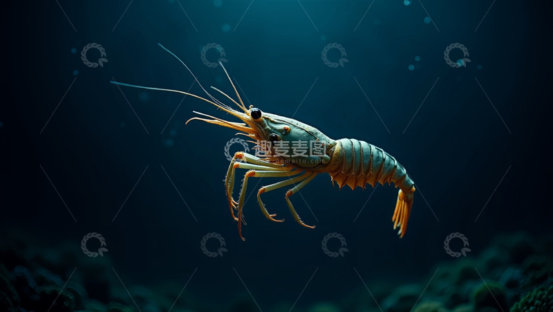 高清大图下载【趣麦麦图】海水水大虾漂亮