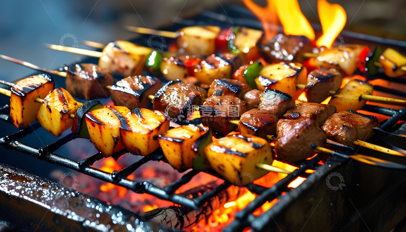高清大图下载【趣麦麦图】烧烤美味好吃