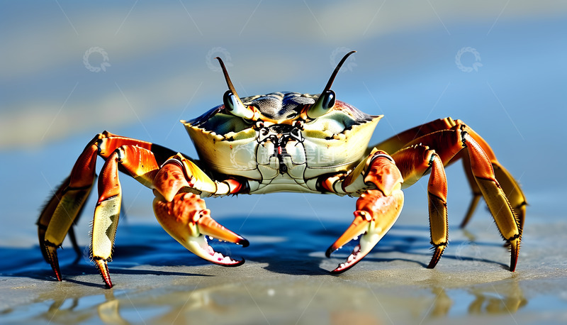 高清大图下载【趣麦麦图】螃蟹阳光海鲜
