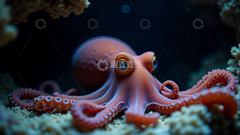 高清大图下载【趣麦麦图】八爪鱼海底鱼