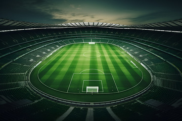 足球场上空航拍图摄影