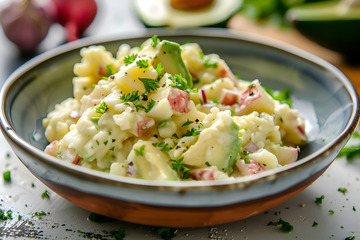 一盘牛油果土豆泥