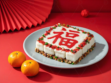 春节年糕摄影图