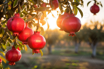 石榴树特写摄影