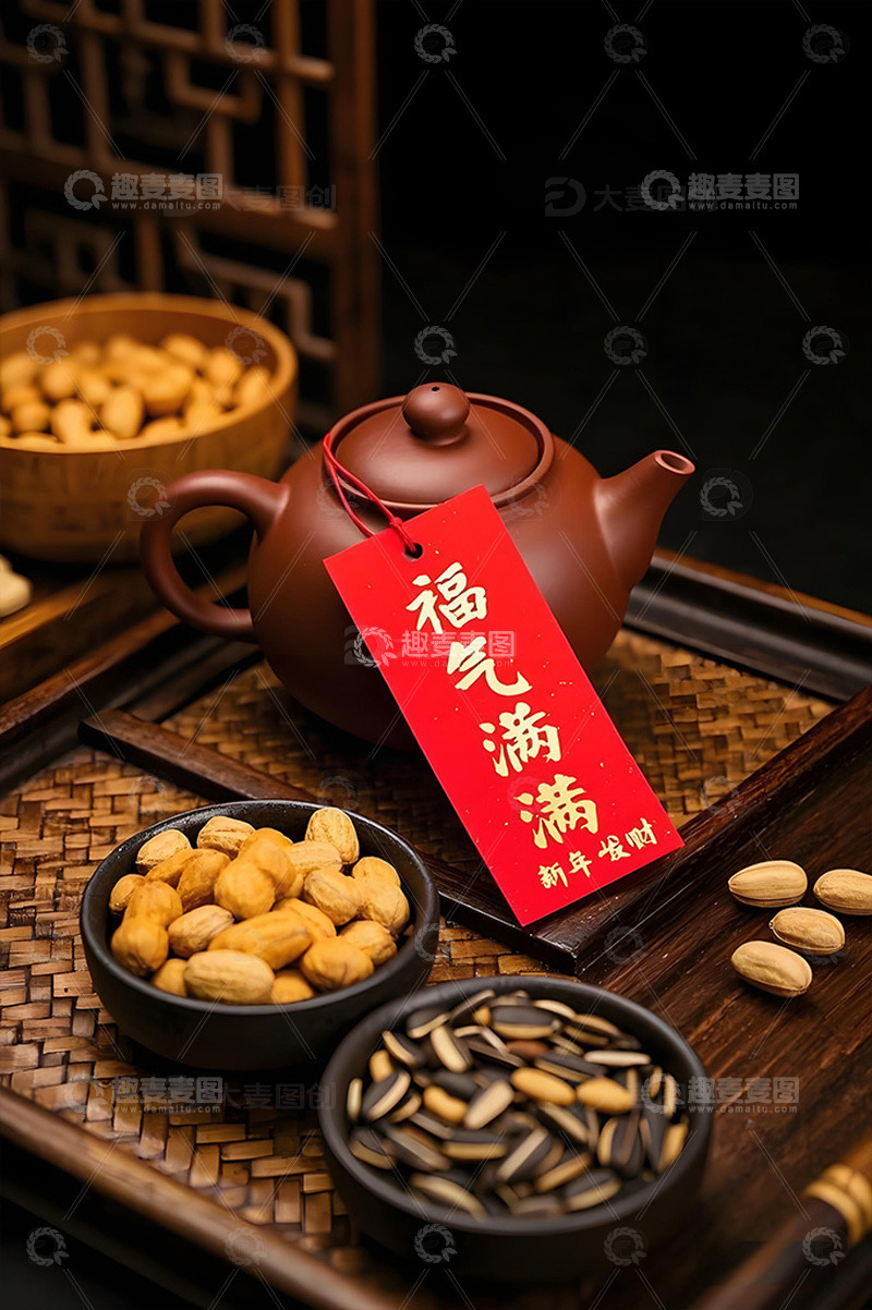 高清大图下载【趣麦麦图】春节花生瓜子坚果摄影图1