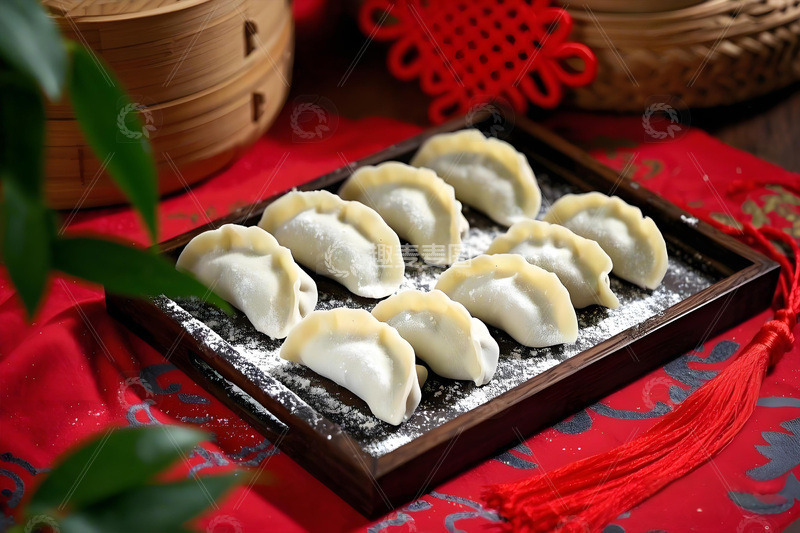 高清大图下载【趣麦麦图】美食摄影饺子春节冬至