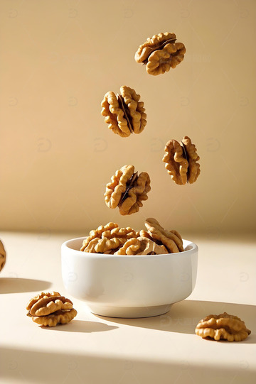 一碗核桃摄影图