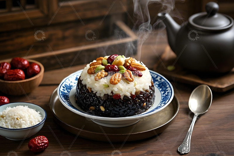 高清大图下载【趣麦麦图】春节八宝饭美食摄影图