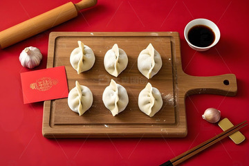 春节冬至立冬节气饺子美食摄影