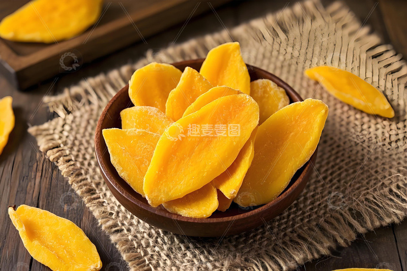 芒果干春节果脯摄影图