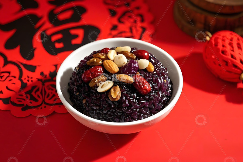 高清大图下载【趣麦麦图】春节八宝饭美食摄影图1