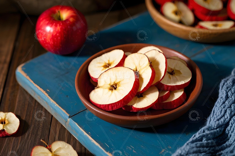 高清大图下载【趣麦麦图】苹果干水果干摄影图