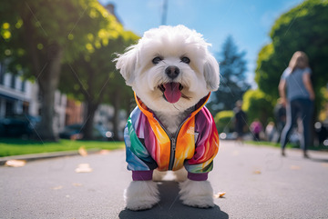 穿着衣服的泰迪