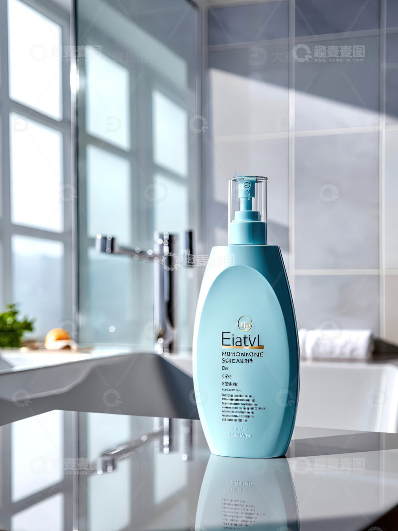 高清大图下载【趣麦麦图】浴室场景洗发水沐浴露产品摄影61