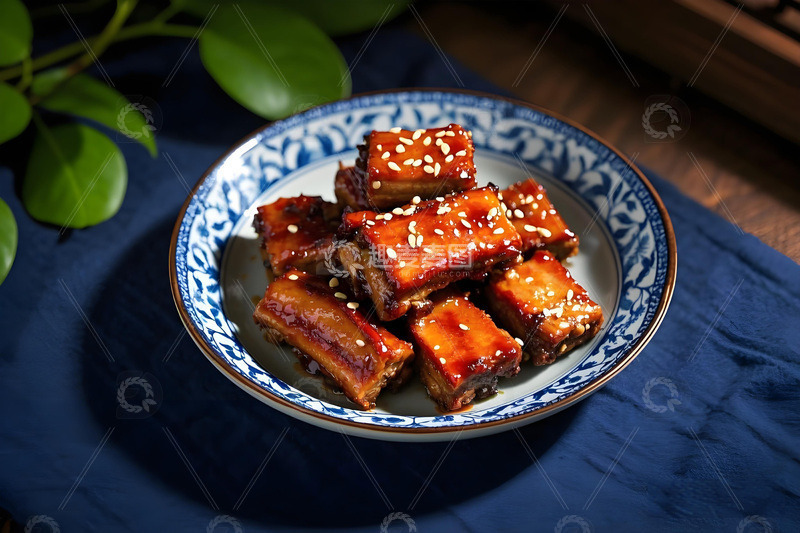 高清大图下载【趣麦麦图】红烧排骨美食摄影