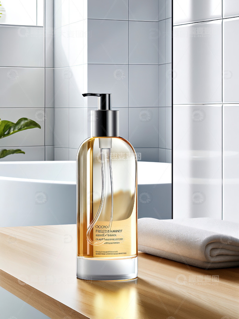 高清大图下载【趣麦麦图】浴室场景洗发水沐浴露产品摄影43