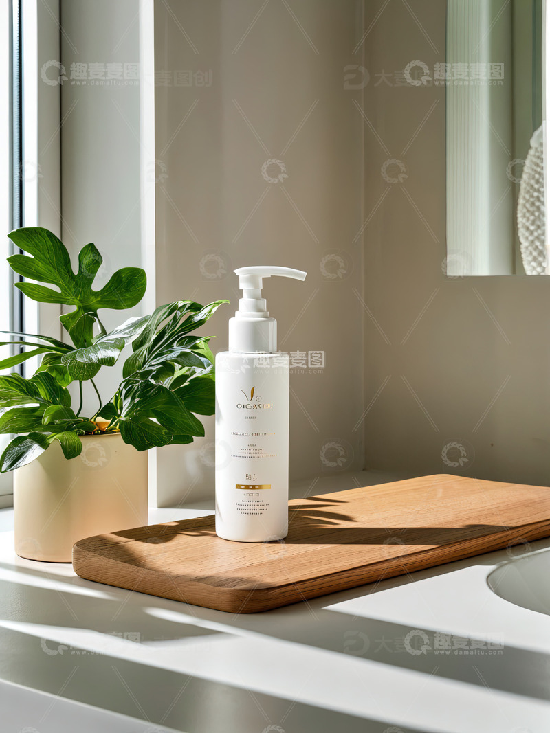 高清大图下载【趣麦麦图】浴室场景洗发水沐浴露产品摄影16