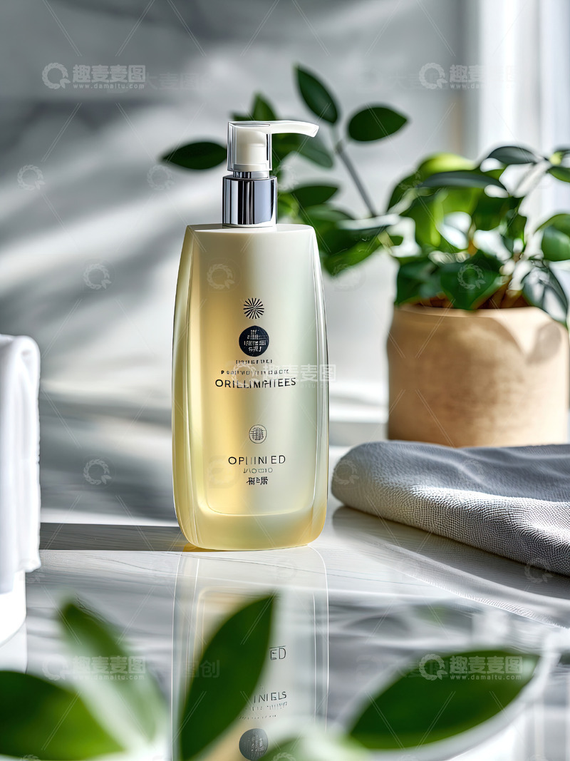 高清大图下载【趣麦麦图】浴室场景洗发水沐浴露产品摄影15