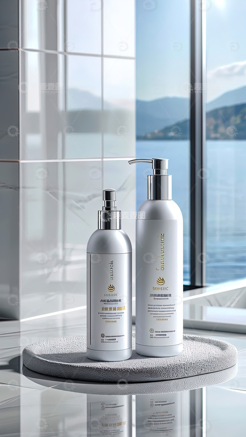 高清大图下载【趣麦麦图】浴室场景洗发水沐浴露产品摄影66