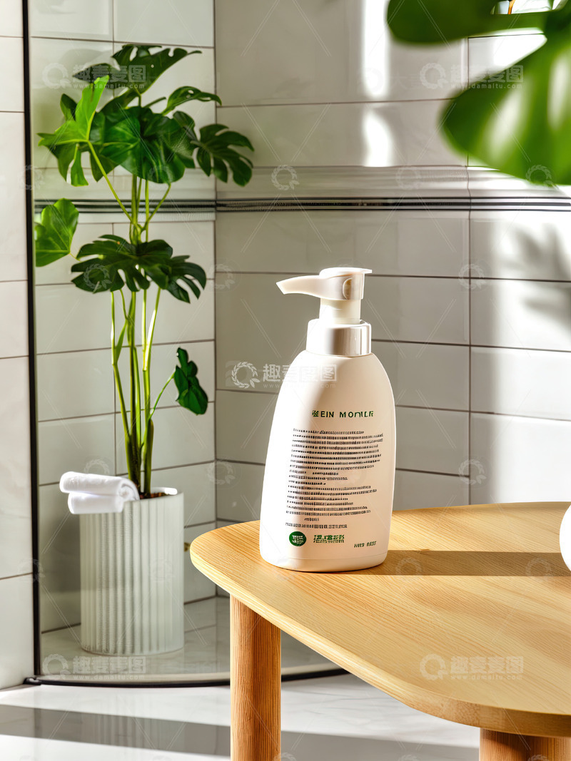 高清大图下载【趣麦麦图】浴室场景洗发水沐浴露产品摄影39