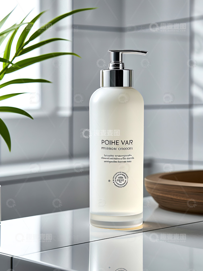 高清大图下载【趣麦麦图】浴室场景洗发水沐浴露产品摄影1