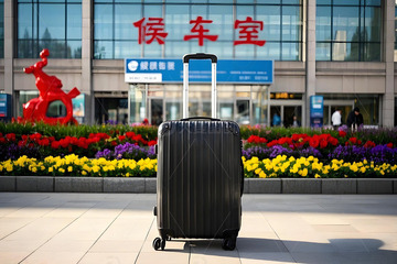 春运车站候车室摄影图