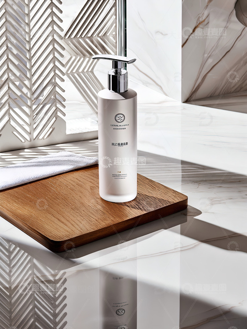 高清大图下载【趣麦麦图】浴室场景洗发水沐浴露产品摄影55