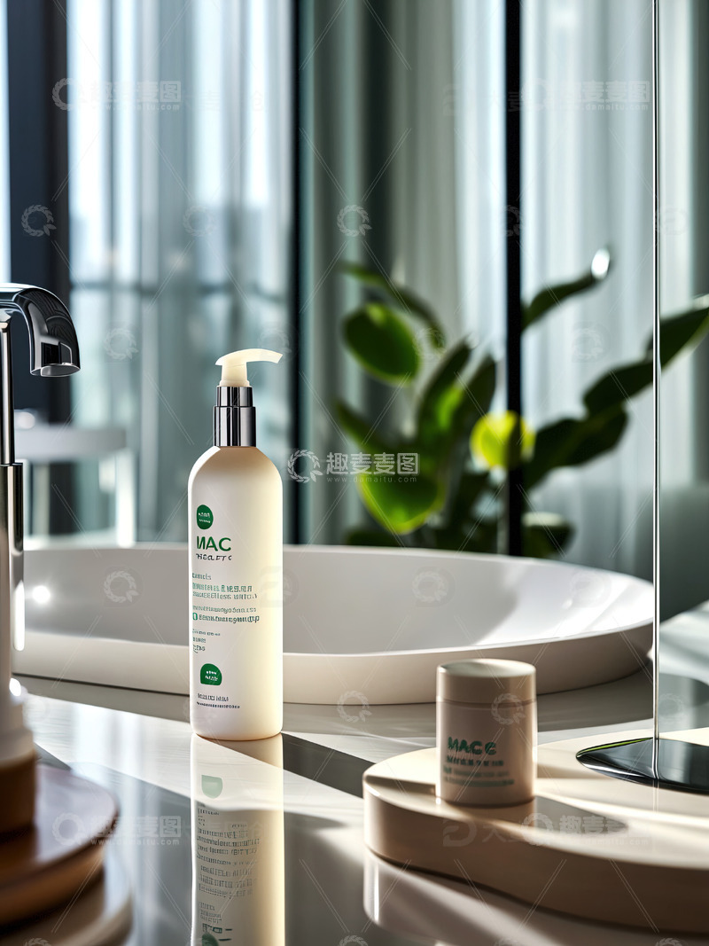 高清大图下载【趣麦麦图】浴室场景洗发水沐浴露产品摄影18