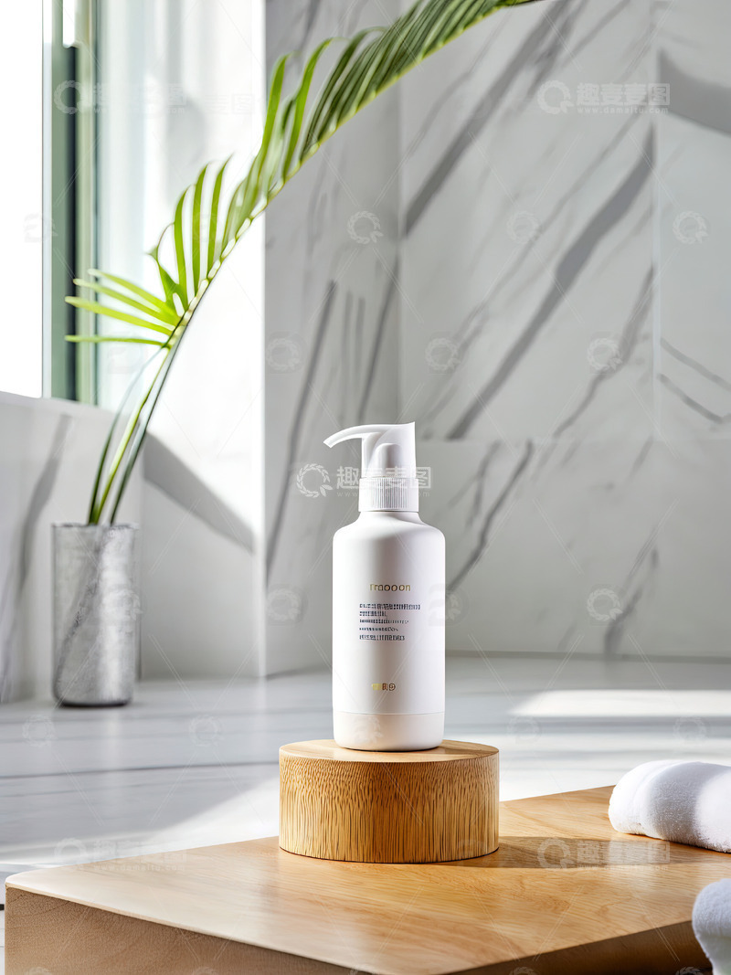 高清大图下载【趣麦麦图】浴室场景洗发水沐浴露产品摄影46