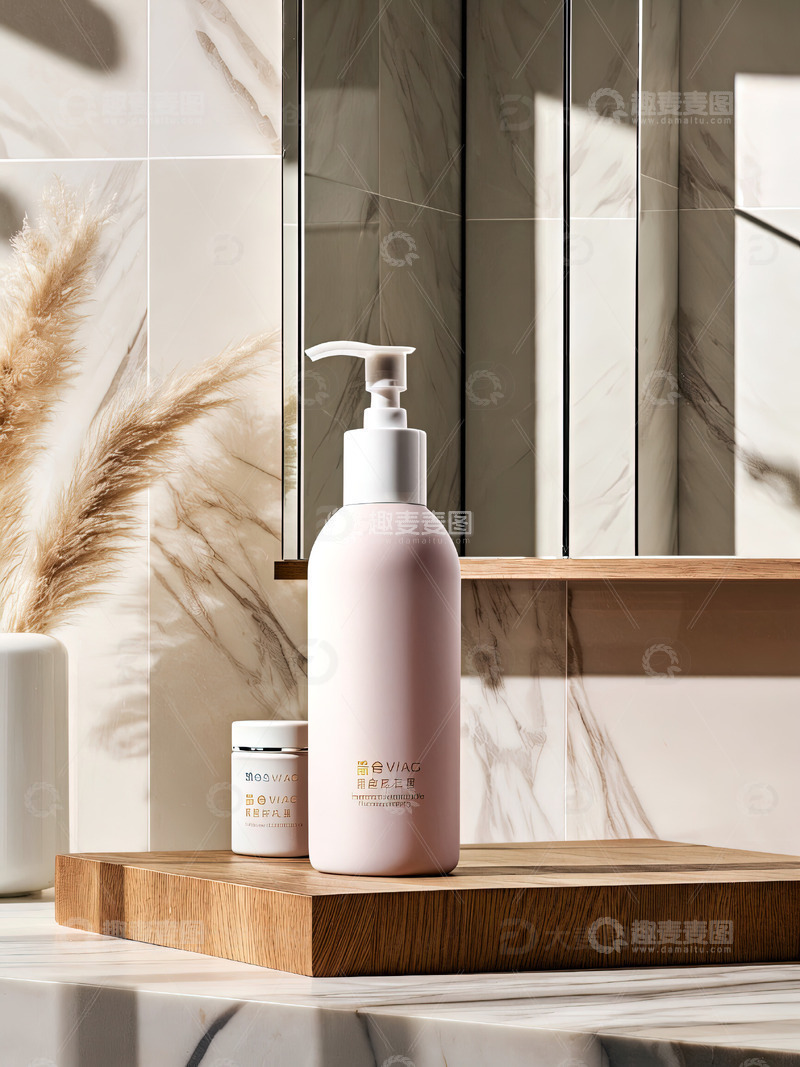 高清大图下载【趣麦麦图】浴室场景洗发水沐浴露产品摄影52